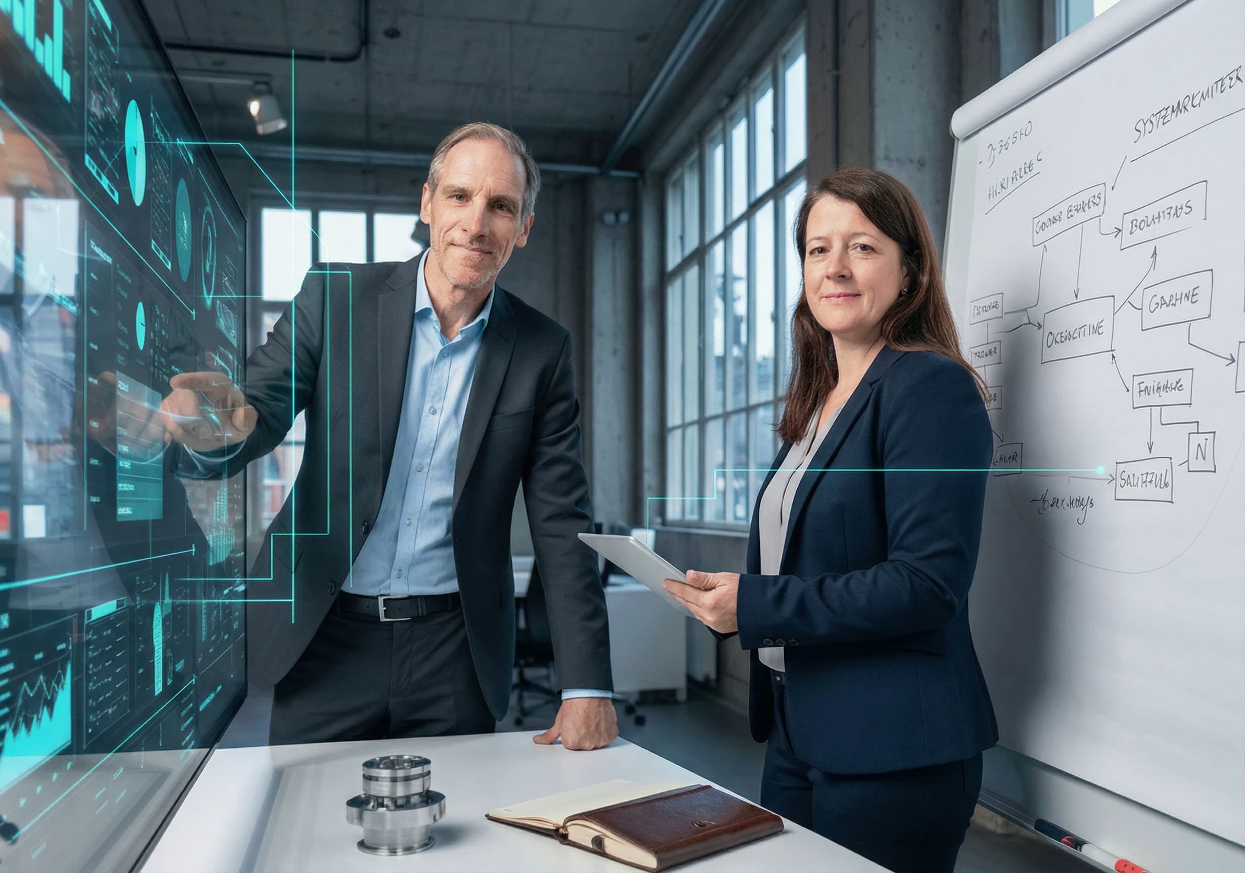 Marion und Timmo Gräber bei der strategischen Beratung